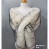 Autunno Inverno di Alta Qualità Lungo Nuovo Pelliccia Sintetica Capelli di Volpe Abito da Sposa da Sera Ispessito Scialle Grande Mantella sciarpa Sciarpa da Donna
