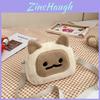 Plush Cat Shape Small Shoulder Bag With Zipper Closure For Daily Use
