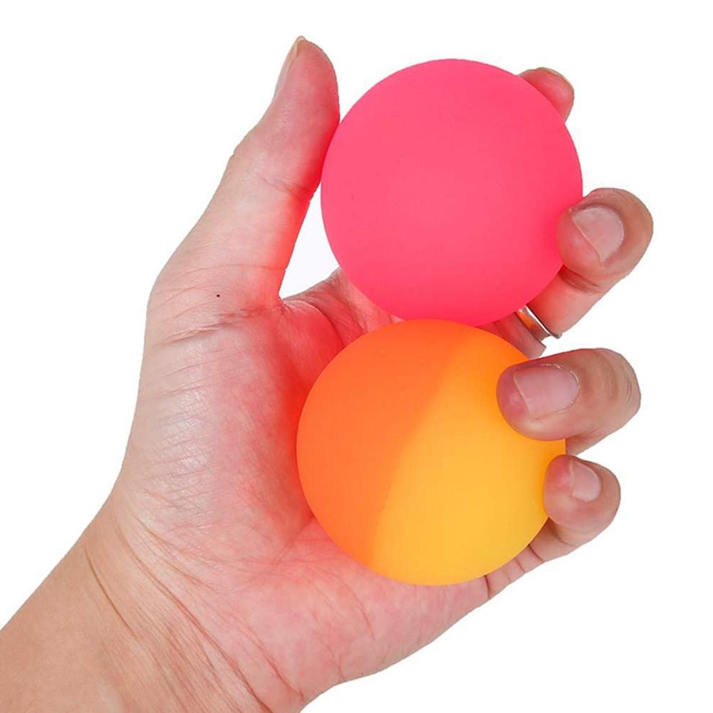 55Mm2Pcs Cute Fluorescence Children Toy Ball Colored Boy Bouncing Ball Rubber Kids Sport Games Elastic Jumping Balls Outdoor Toy