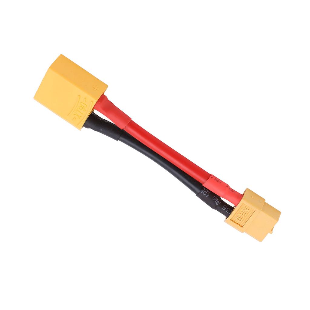 XT60 Female to XT90 Male Connector 12AWG High Bending RC Connector Reusable XT60 Connector for RC Car Model Aircraft Model