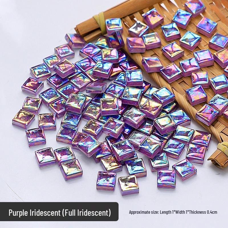 1kg Mosaic Iridescent Crystal Glass for DIY Children’s Handicrafts