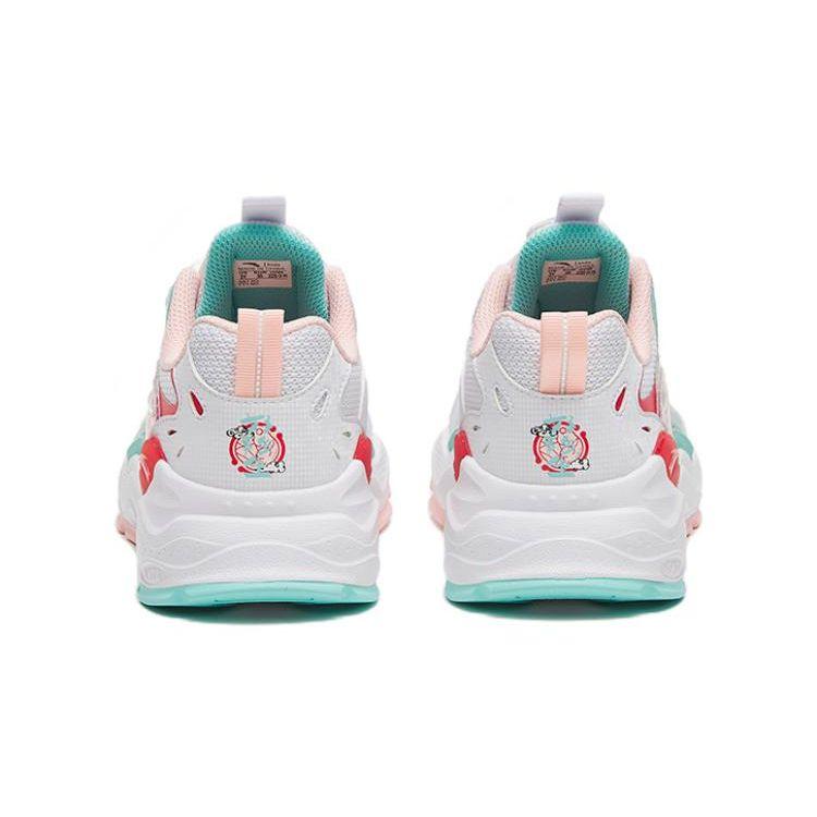 Anta Youth  Rabbit Jump Thousand Mountains Non-Slip Wear-Resistant Breathable Sports Casual Shoes Kids Sneakers White Blue Red 322318811-9