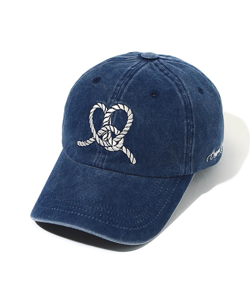 OGARP Heart Knot Embroidery Cap Navy