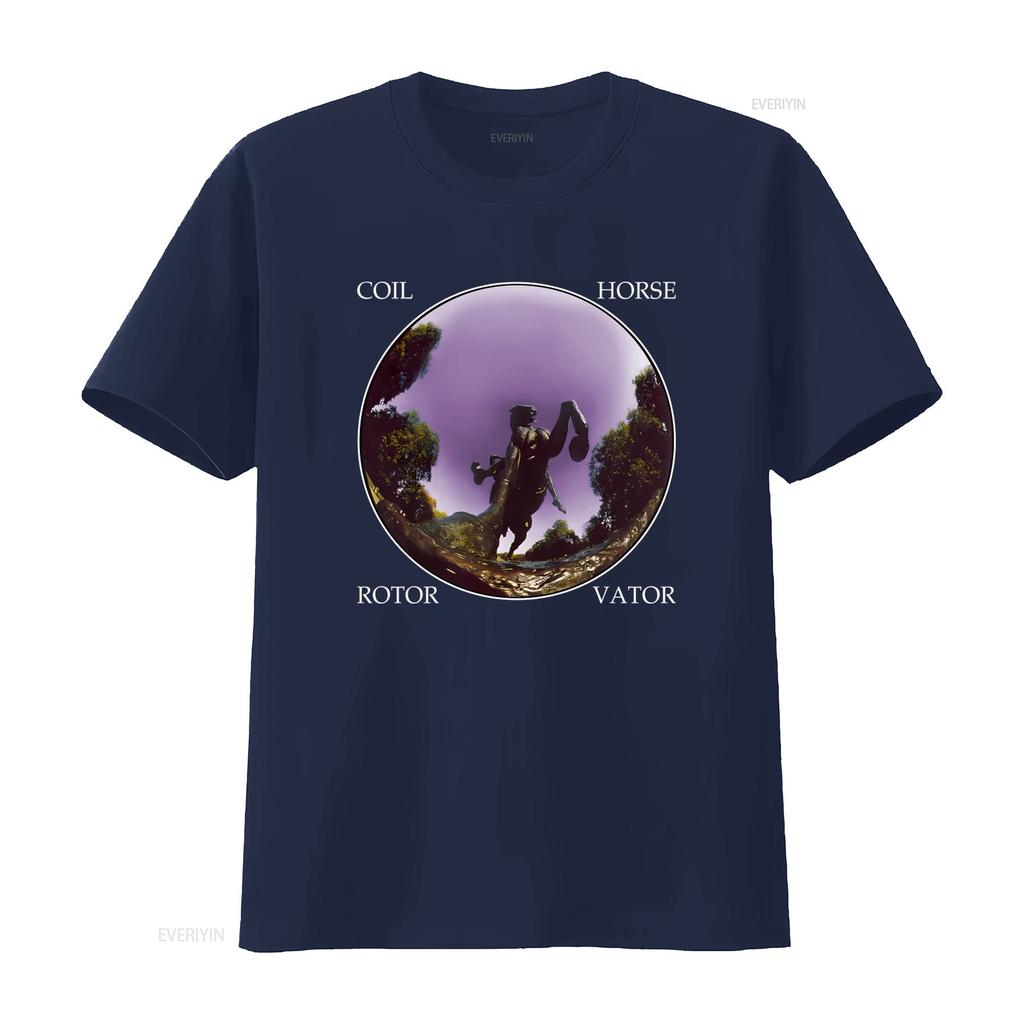 T-shirt con Stampa Rotorvator Cavallo per Uomo Design Artistico Unico Tessuto Comodo Perfetta per l'Uso Casuale lavata vintage