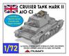Mussini 1/72 WWII British Mk.II A10 CS Cruiser Tank Resin Kit MM072-049 (Tank)