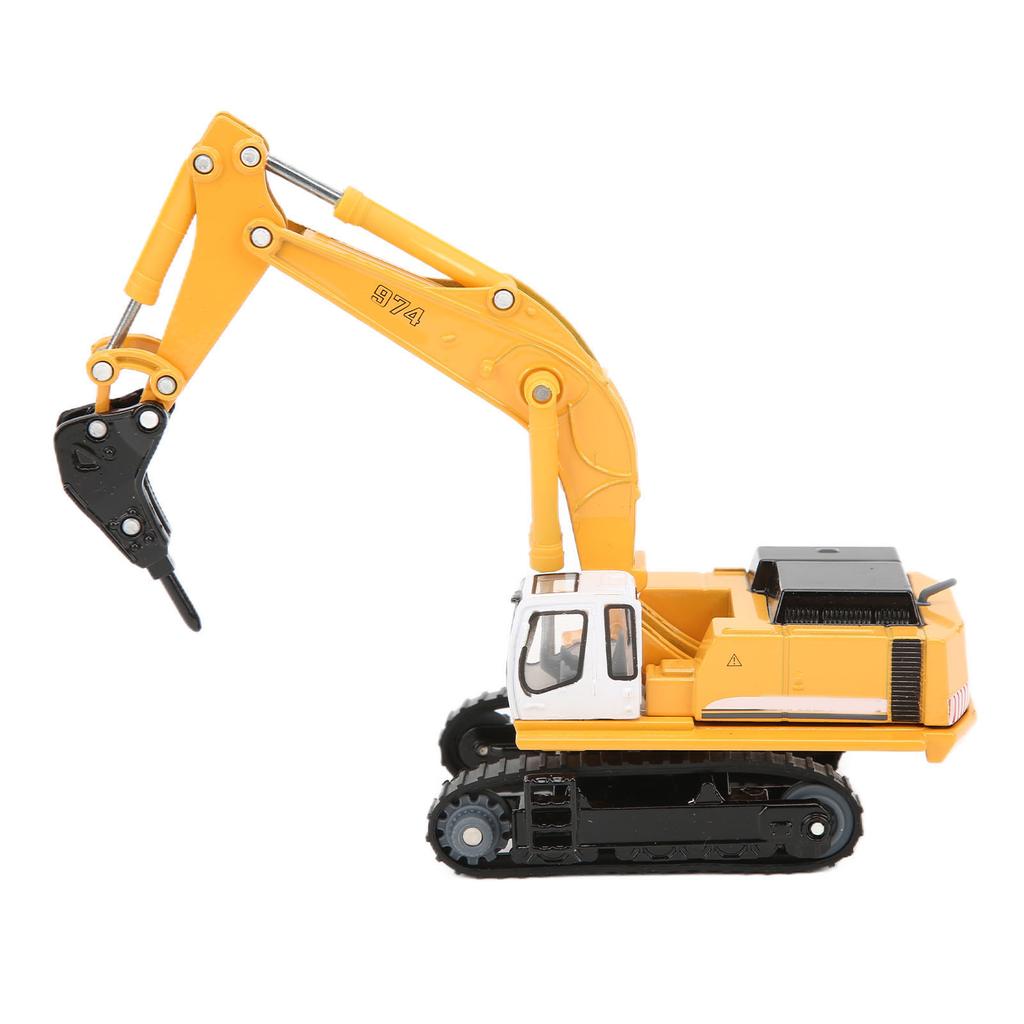 1:87 Crusher Engineering Vehicle Model Simulation Alloy Children Toy Car for Kids Gift Home Decoration