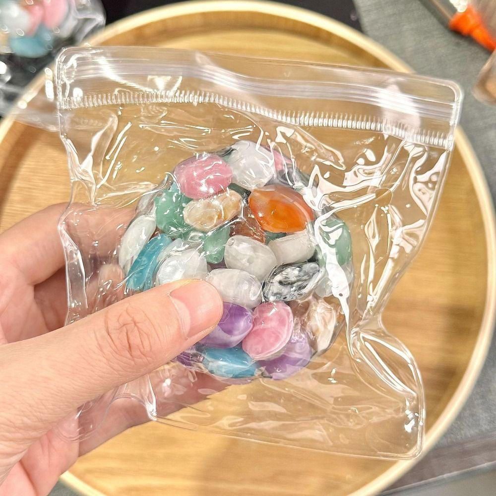 Portable Slow Rising Sticky Pearl Pearl Disk String Pearls Squeeze Toy  Kids