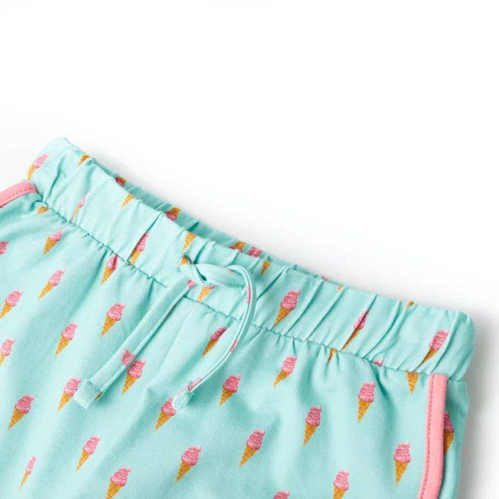Short pour enfants avec cordon menthe clair 5 dimensions disponibles