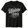 Vintage 1980 Limited Edition 46th Birthday Unisexs T Shirt