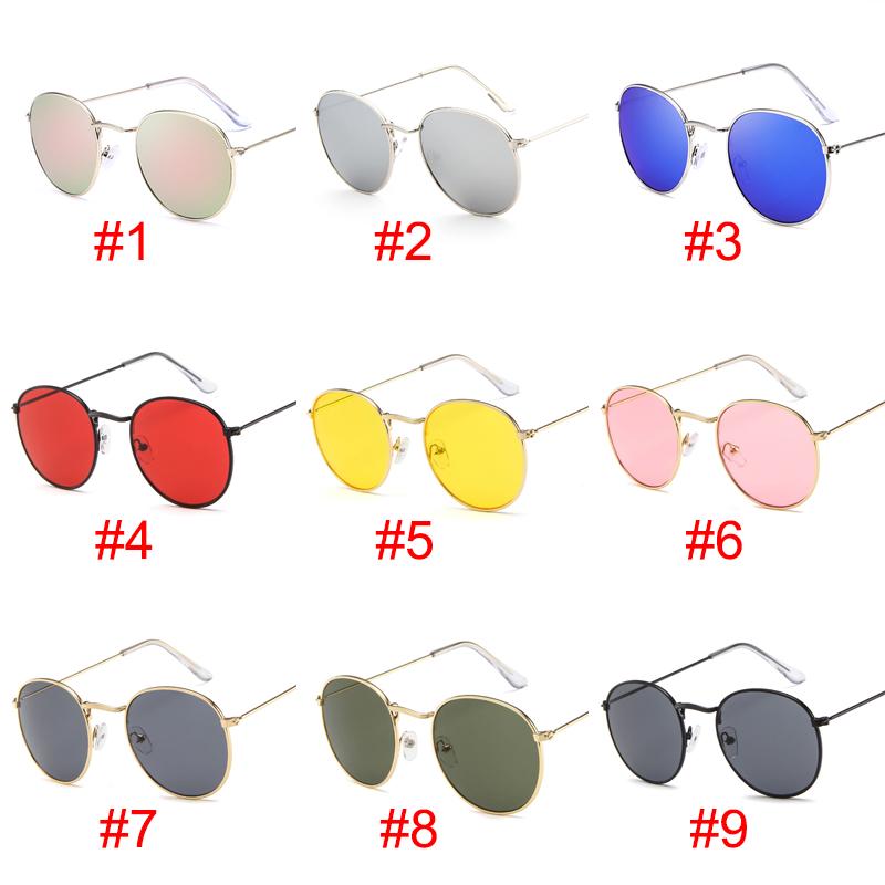 Oversized Round Fashion Sunglasses Men Womens Vintage Retro Mirror Glasses Hot