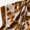 Women’s Scarf: Leopard-print, Faux Silk, European-style, High-end Print, Head-wrapping Satin, Large Scarf