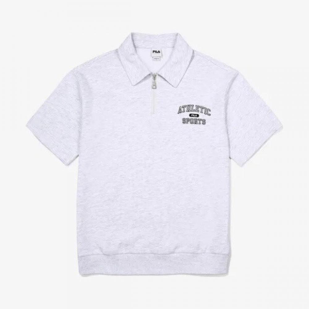 Fila Half Zip ShorT Sleeve T shirT fs2Tsg2102xwTm 95(M)