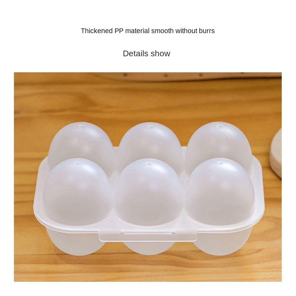 Plastic Storage Box 2 Grid 6 Gird Egg Tray Durable Egg Carton Picnic