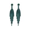 Classic Vintage Green Long Fringed Earrings