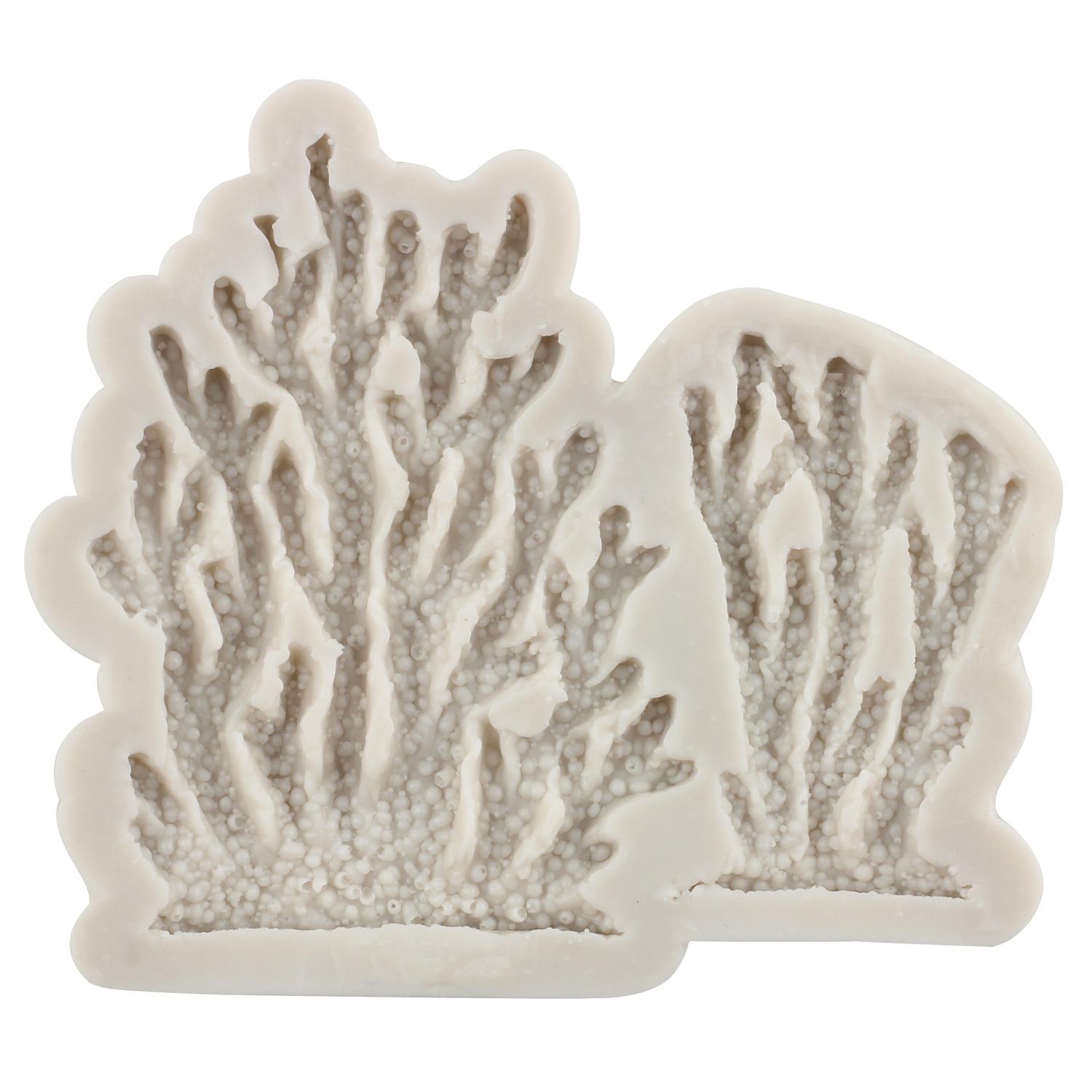 

DIY коралловые водоросли силиконовые формы помадка инструменты для украшения торта кексы конфеты смола глиняные формы для выпечки шоколада формы для мастики красный