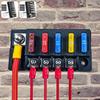 4/6 Way Fuse Block 12V Blade Fuse Box Holder with LED Indicator Waterproof Cover Safe Compact Circuit Fuse Box Dust-Proof Car Fuses4