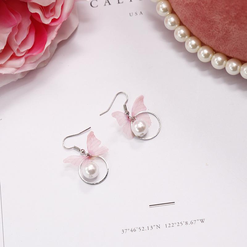 Buy Pink Is a Collection of Lovely Girl Heart Geometry Opal Ear Sweet ...