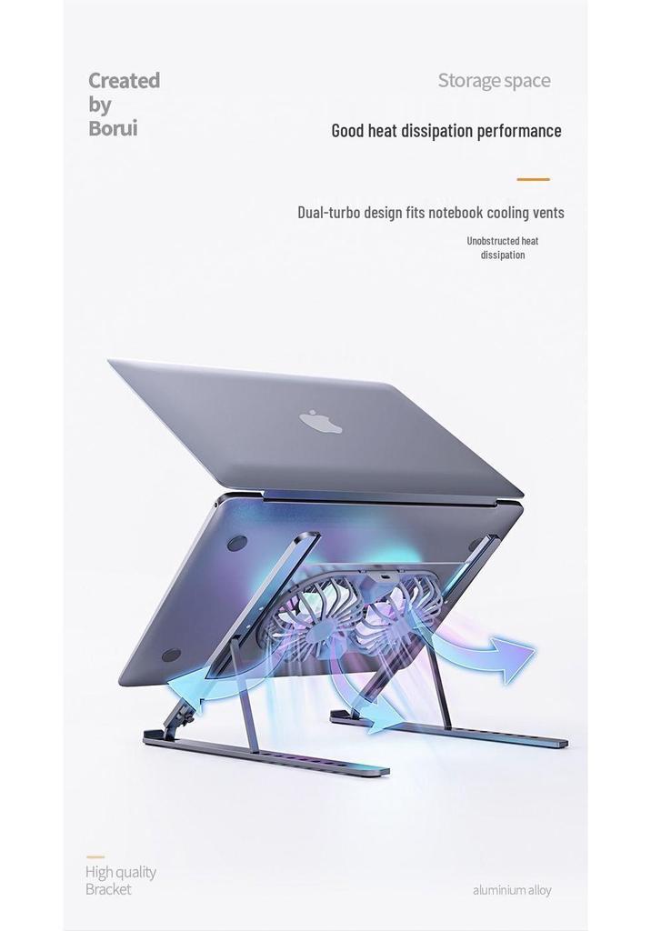 Aluminum Gaming Laptop Cooling Stand with Fan
