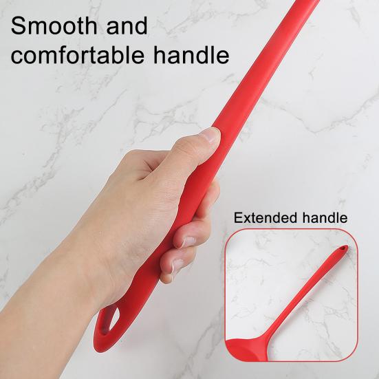 Handle Silicone Spatula Non-Stick Cooking Turner for Frying Stir-Frying Food-Grade Heat-Resistant Kitchen