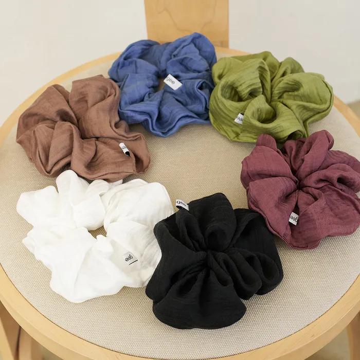 Mood Linen Scrunchie - Vintage Blue
