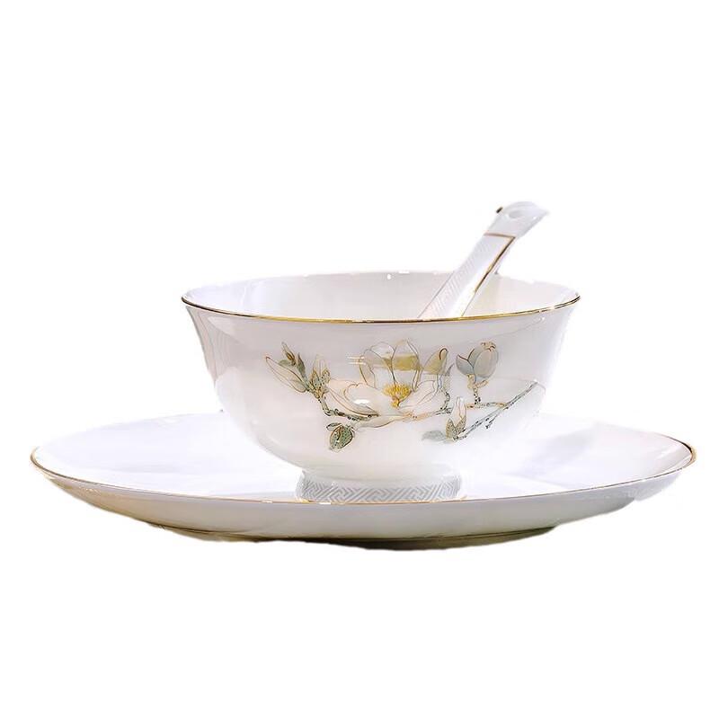 Wuhe Jingdezhen Keramik 12-Zoll Goldrand Fischteller