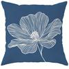 Blue - toned Floral Elegance PillowcasesLiving room sofa cushion cover, soft and comfortable, bedroom room decoration