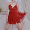 Sexy Night Lingerie Temptation Lace Transparent Plussize Open Crotch Sleepwear