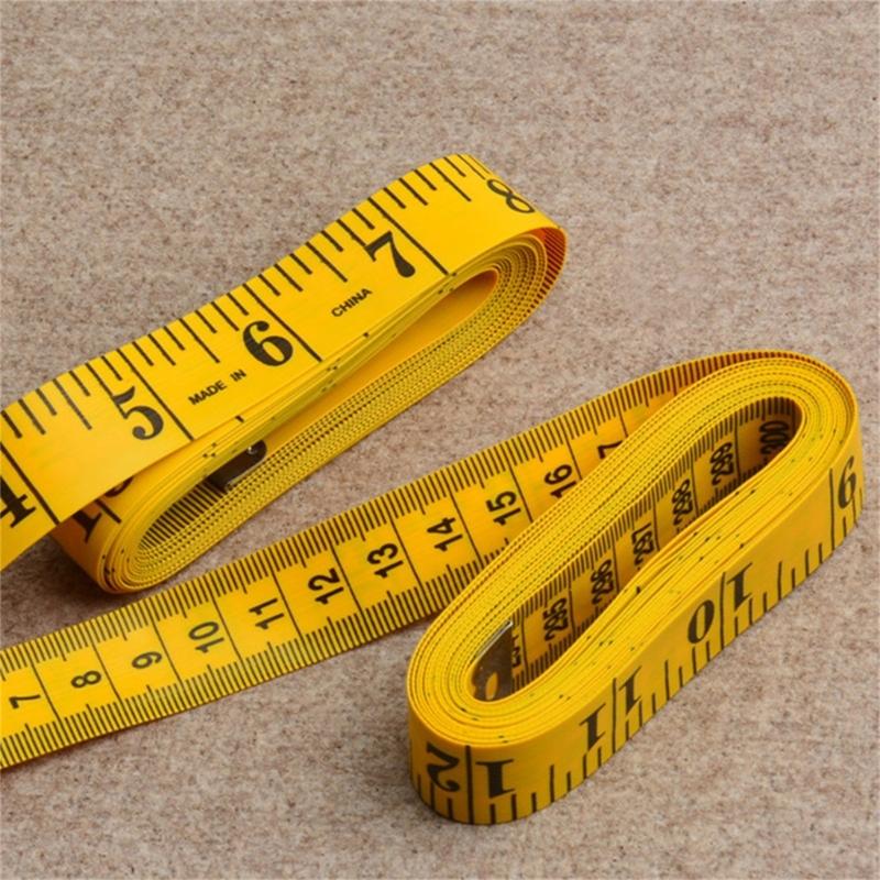 300CM PVC Fiber Tape Measure Soft Flexible Sturdy Sewing Ruler For Tailoring Crafts DIY Projects