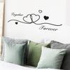 Valentines Day Wall Sticker Adhesive Black Holding Hand Heart PVC Decal Home Decors Creative Wall Art Murals Accessory
