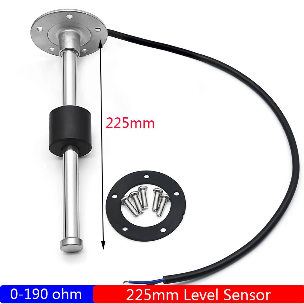 Red LED Pointer 85mm Gauge 0~10Bar Oil Pressure+Water Temp+Fuel Level Gauge+Voltmeter 0-190ohm Fuel Sensor Car Boat DC12V Custom