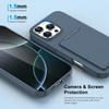 Walle Phone Case for For IPhone 16 Plus 15 14 13 12 Pro Max Shockproof Protective Anti-fall Cover t with Card Holder Kickstand