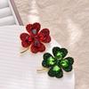 Latest Women'S Brooch Diamond Clover Brooch Simple Temperament Pin Corsage Summer Jewelry Gifts Accessories Jewelry