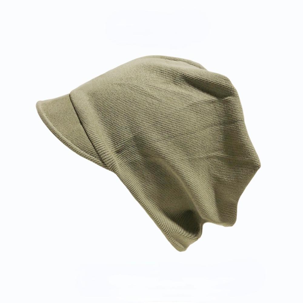 Keep Warm Slouchy Baggy Caps Solid Color Skull Cap Chemo Cap Beanie Hat  Outdoor Headwear