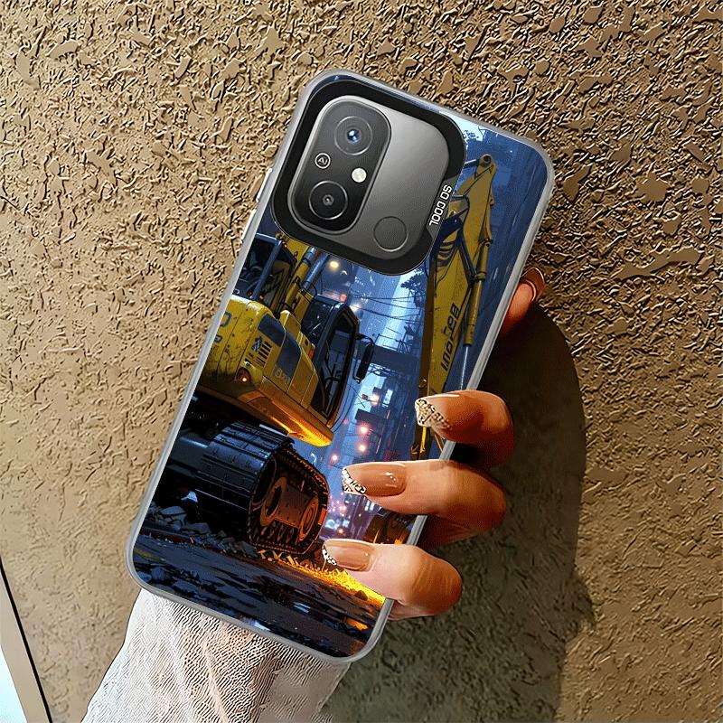 

Excavating Machinery Cool Shockproof Phone Case for Xiaomi Poco X7 X6 X5 X3 Pro F7 Ultra M8 Redmi 15C 15 14C 13C 12C 10C 13 12 1 Xiaomi Redmi 12