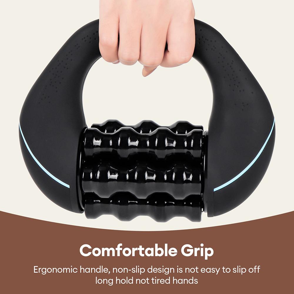 Handle Mini Body Massage Roller Muscle Relaxation Fascia Roller Massager Body Rolling Percussive Massager For Arm Leg Shoulder