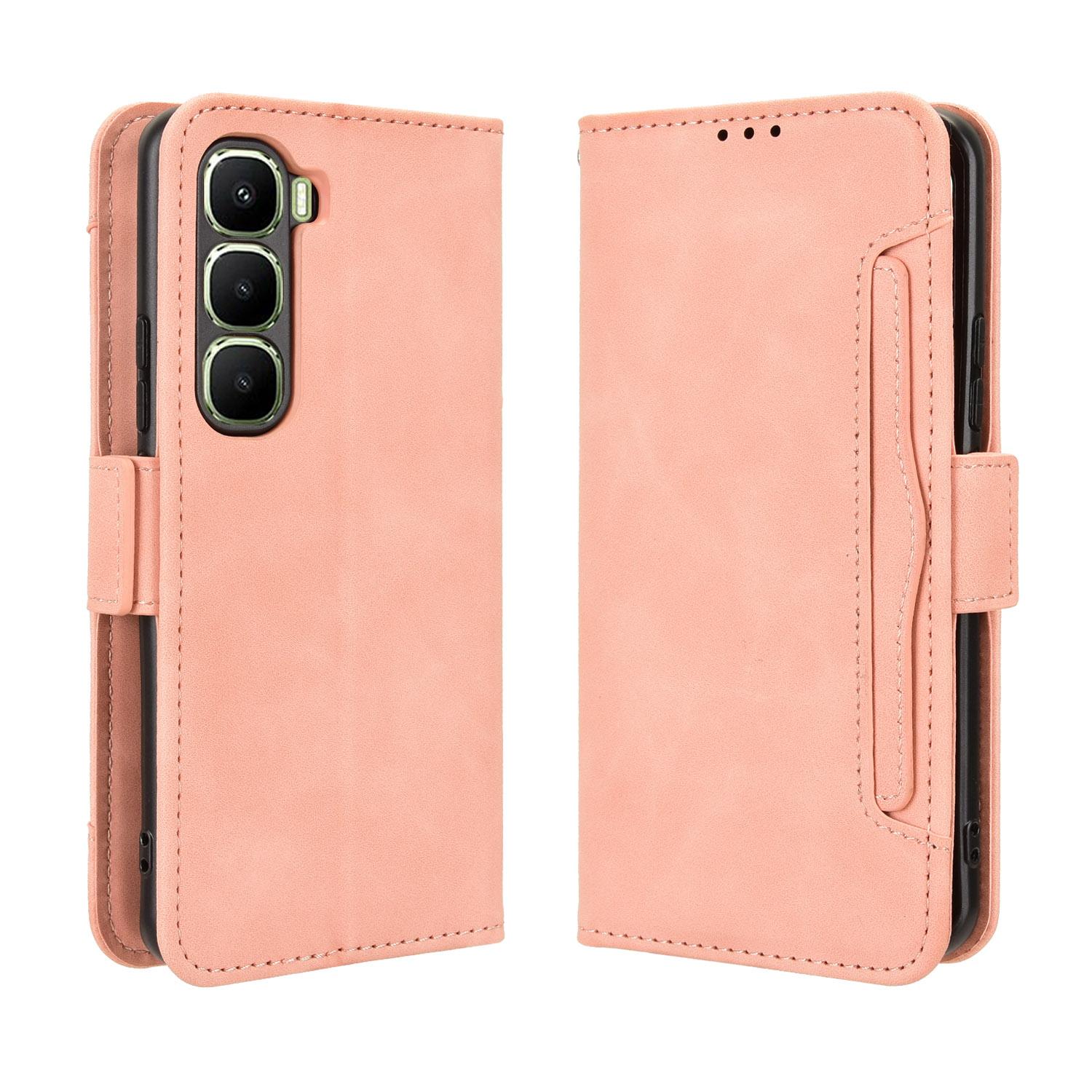 

For Infinix Hot 60 Pro+ 4G Leather Case Phone Wallet Cover with Multiple Card Slots D