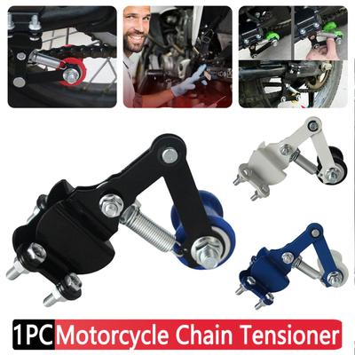 Universal Motorcycle Chain Adjuster Tensioner with Guide Wheels Adjuster Roller Tools Iron Modified Accessories for Dirt Pit Pro