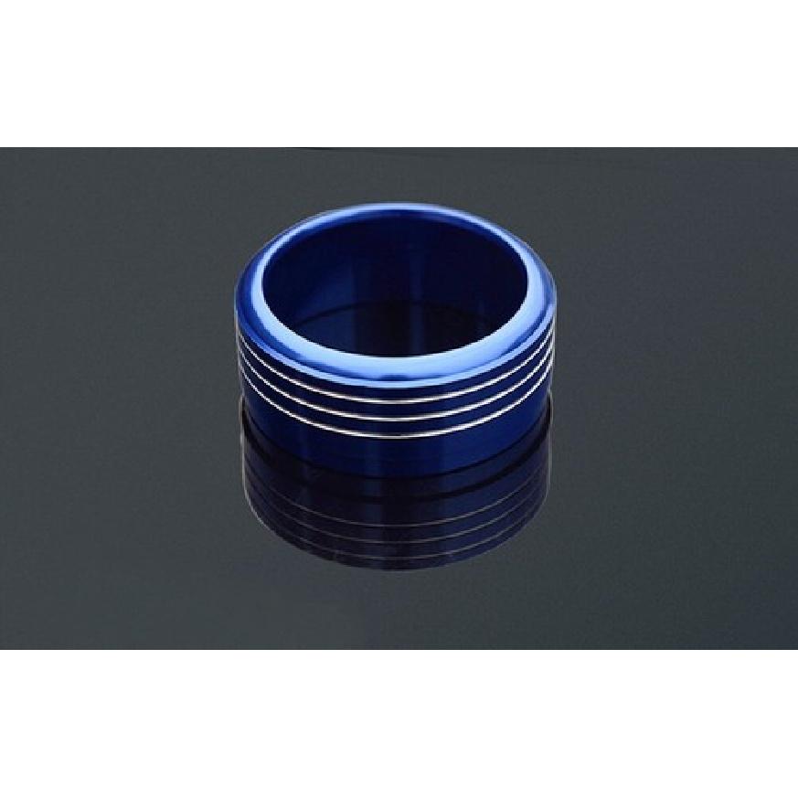 Blaue Aluminium AC Klimaregler-Knopf-Ringe für Subaru Impreza WRX/STi
