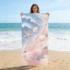 1pc Healing Coastal Scenery Beach Towel Large Quick-drying Towel Suitable for Beach Yoga Pool Gym Towel Summer Gift for Friends