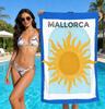 Mallorca Island Style Beach Towel Warm Gift Choice Soft Skin Friendly for Beach Vacation Fans Family Summer Travel