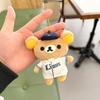 Baseball Team Rilakkuma Plush Keychain Bag Pendant Toy Cartoon Bear Doll Gift