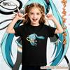 2026 Summer Hatsune Miku Y2K Retro Style Loose Printed ShortSleeved TShirt for Childrens Sporty Outfit