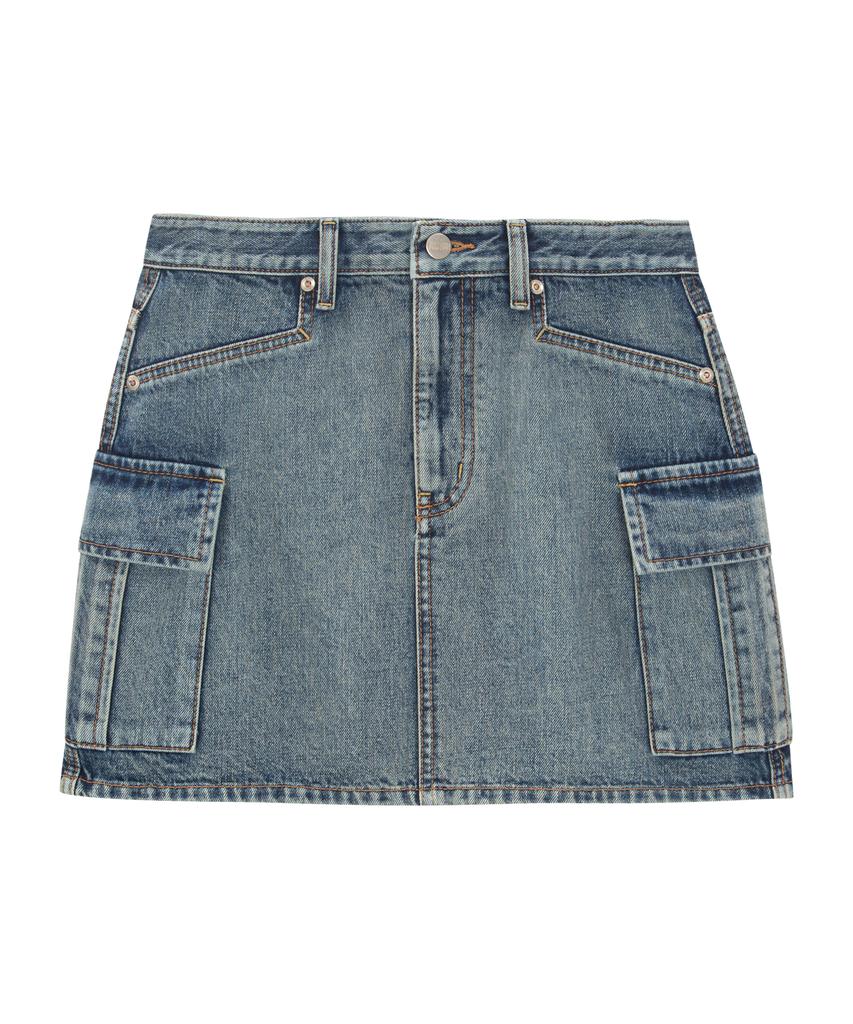 Pillogeulaem Ami Denim Cargo Skirt