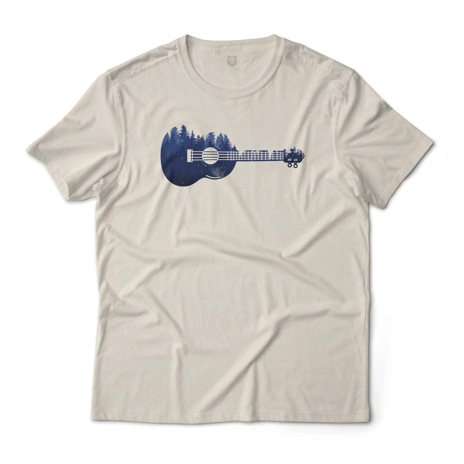 

Forest Ukulele Music Aesthetic Graphic T-T-Shirt Lightweight Cotton Tee XL