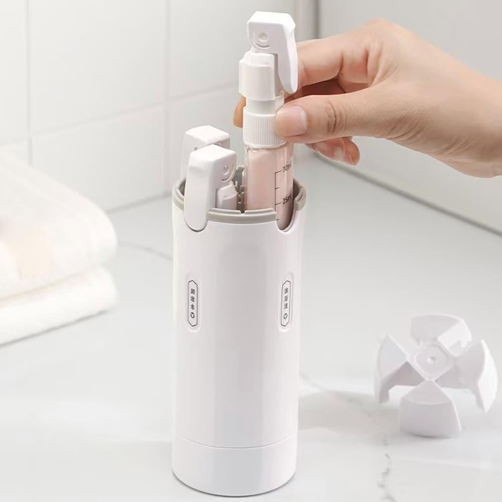 Travel Dispenser 4 In 1 Portable Leakproof Refillable Liquid Bottle Cosmetic Storage Container for Shampoo Lotion Toiletries