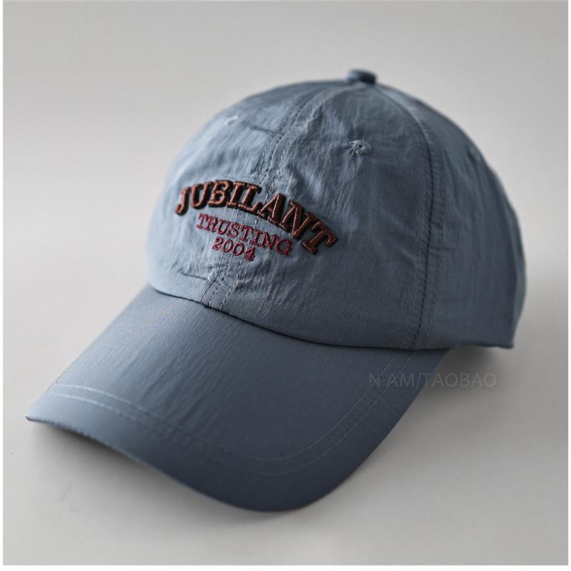 Fashion Hat three-dimensional letter embroidery ultra-thin quick-drying baseball cap for men and women casual versatile simple breathable sunshade cap