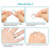 8 Pcs/Set Ring Size Adjuster Mat Transparent Invisible Non-irritation Reusable Soft Anti-slip Different Sizes Ring Size Reducer Mat Ring Guard