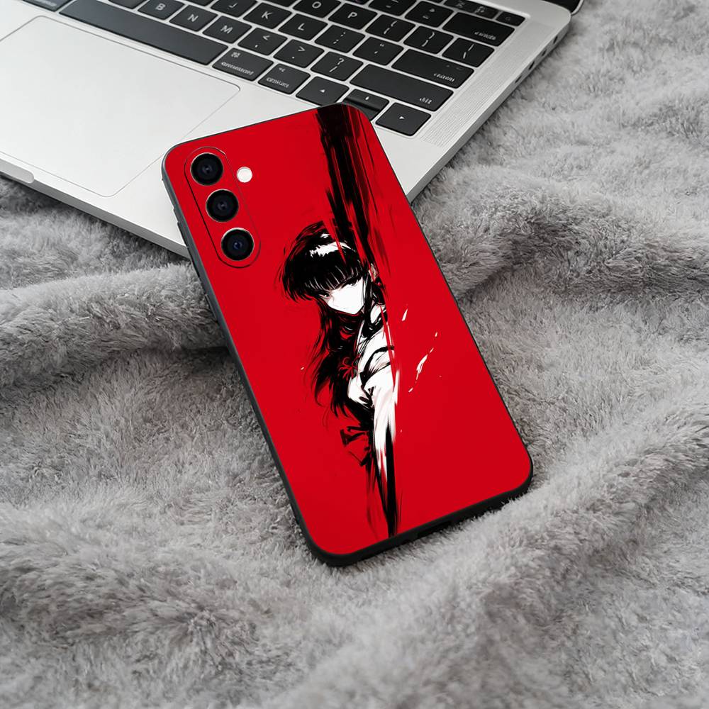 Half-Demon -nuyasha Phone Case For Samsung Galaxy A73,A71 A72,A70,A53,A52,A51,Soft Silicone Black Cover