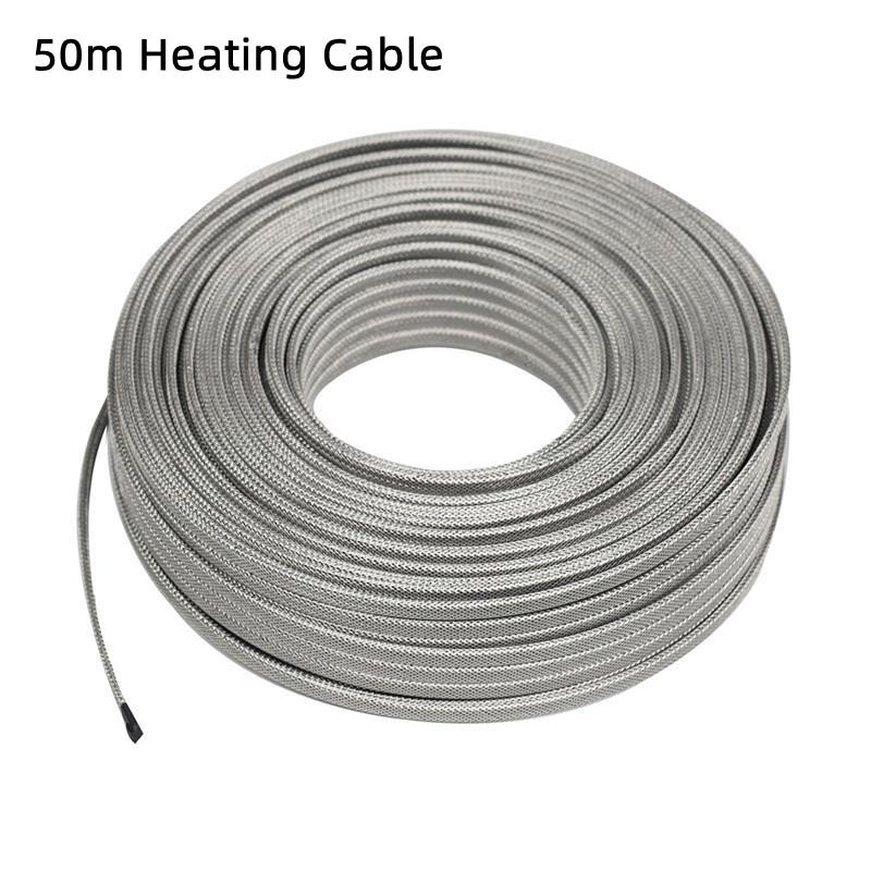 24 В взрывозащищенный нагревательный кабель шириной 8 мм с металлической оплеткой 50M