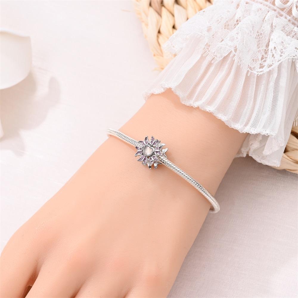 Charms Original Copper Plated Luminous Butterfly Plant Insect Beads Fit Bracelet Diy Gift Women Delicate Jewelry